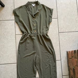 Olive green jumpsuit size L